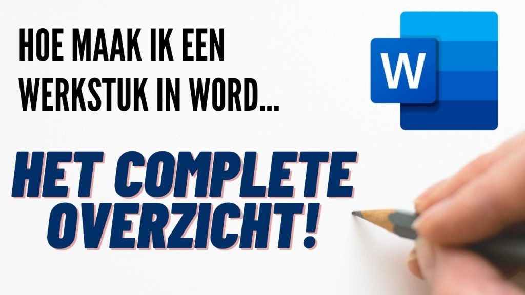Hoe maak ik een werkstuk van begin tot einde?! Hier het complete overzicht.