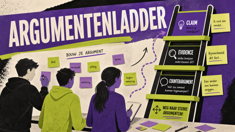 Uitgelichte afbeelding bij Werkvorm: Argumentenladder.