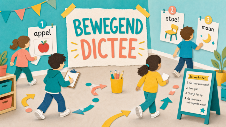 Uitgelichte afbeelding bij Werkvorm: Bewegend dictee.