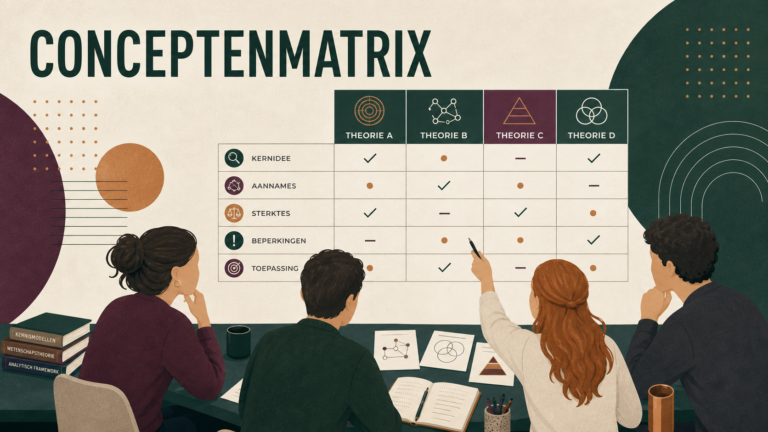 Uitgelichte afbeelding bij Werkvorm: Conceptenmatrix.