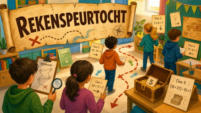 Uitgelichte afbeelding bij Werkvorm: Rekenspeurtocht.